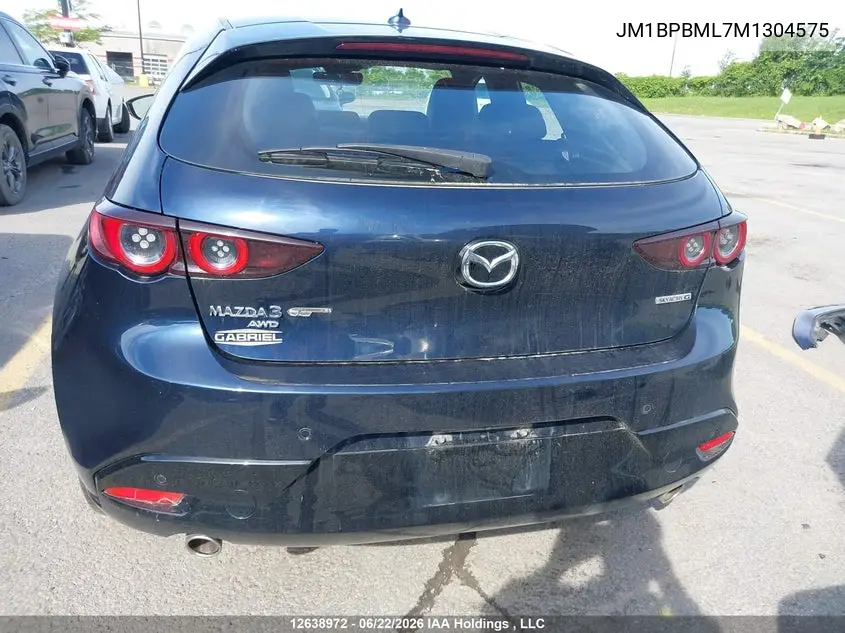2021 Mazda Mazda3 Gt VIN: JM1BPBML7M1304575 Lot: 12638972
