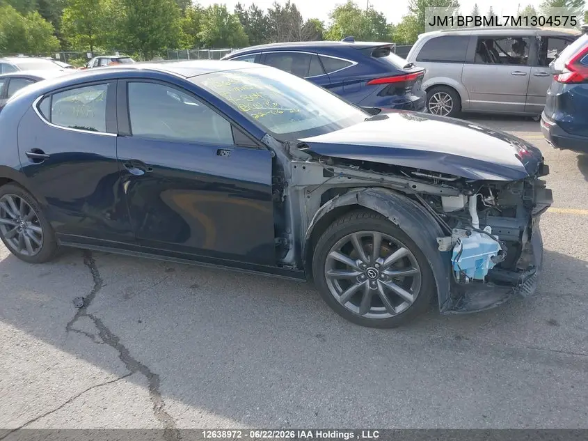 2021 Mazda Mazda3 Gt VIN: JM1BPBML7M1304575 Lot: 12638972