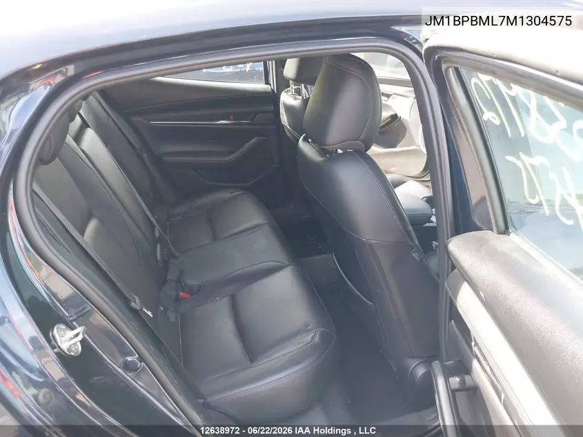2021 Mazda Mazda3 Gt VIN: JM1BPBML7M1304575 Lot: 12638972