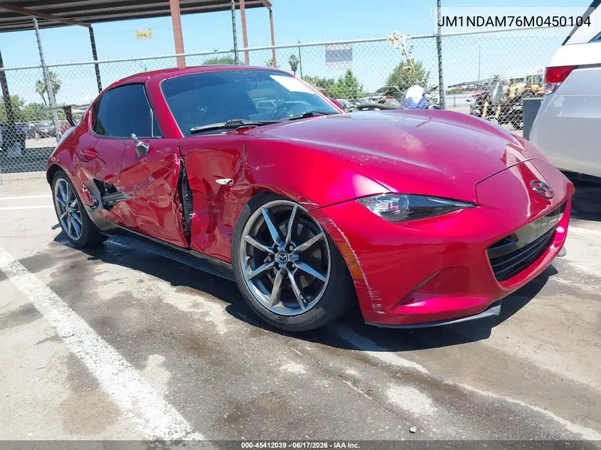2021 Mazda Mx-5 Miata Rf Grand Touring VIN: JM1NDAM76M0450104 Lot: 45412039
