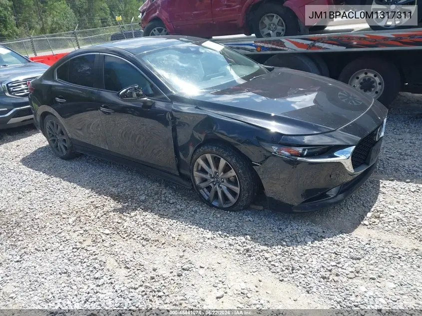 2021 Mazda Mazda3 Preferred VIN: JM1BPACL0M1317311 Lot: 45441074