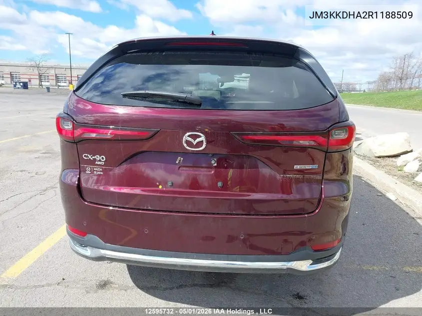 2024 Mazda Cx-90 Phev Gt VIN: JM3KKDHA2R1188509 Lot: 12595732