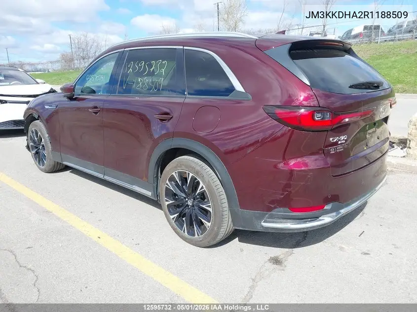 2024 Mazda Cx-90 Phev Gt VIN: JM3KKDHA2R1188509 Lot: 12595732
