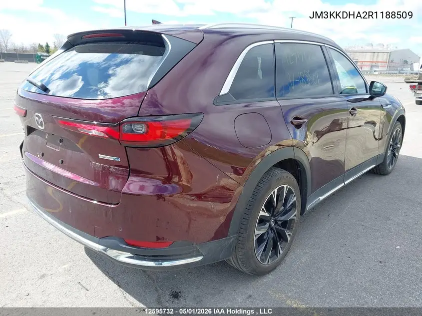 2024 Mazda Cx-90 Phev Gt VIN: JM3KKDHA2R1188509 Lot: 12595732