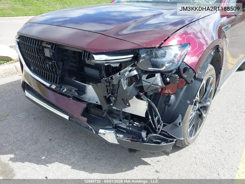 2024 Mazda Cx-90 Phev Gt VIN: JM3KKDHA2R1188509 Lot: 12595732