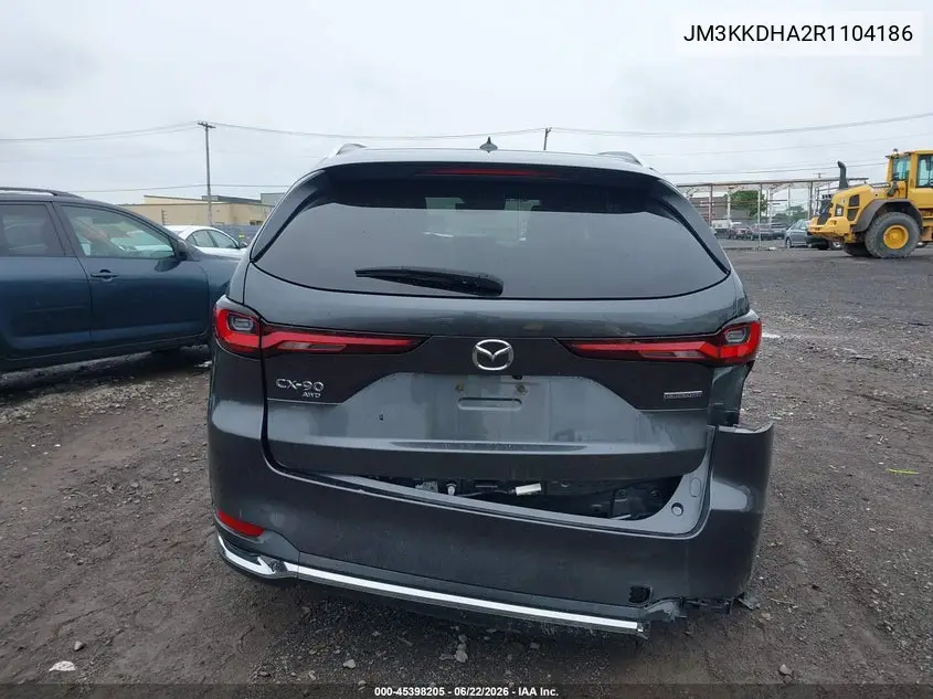 2024 Mazda Cx-90 Phev Premium VIN: JM3KKDHA2R1104186 Lot: 45398205