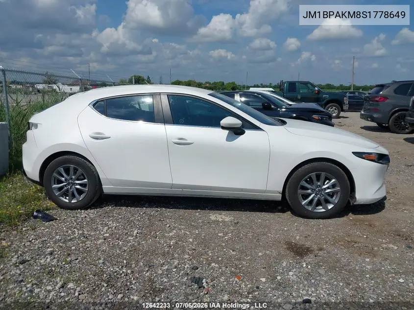 2025 Mazda Mazda3 VIN: JM1BPAKM8S1778649 Lot: 12642233