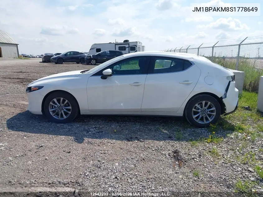 2025 Mazda Mazda3 VIN: JM1BPAKM8S1778649 Lot: 12642233