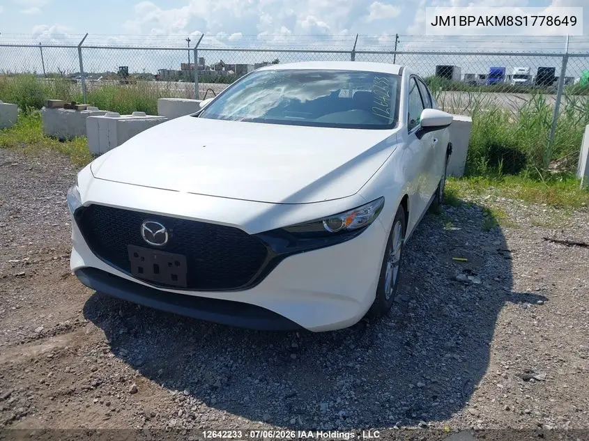2025 Mazda Mazda3 VIN: JM1BPAKM8S1778649 Lot: 12642233