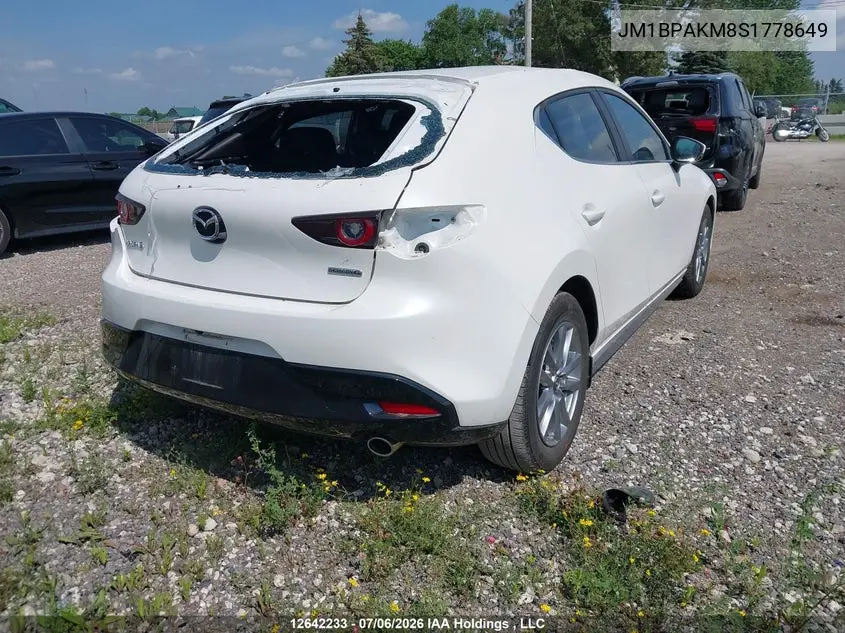 2025 Mazda Mazda3 VIN: JM1BPAKM8S1778649 Lot: 12642233