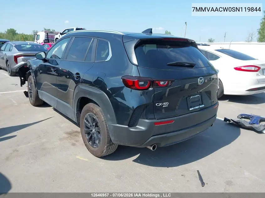 2025 Mazda Cx-50 Hybrid Gs-L/Kuro VIN: 7MMVAACW0SN119844 Lot: 12646957