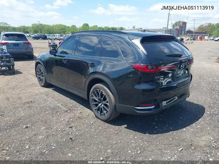 2025 Mazda Cx-70 Phev Premium Plus Package VIN: JM3KJEHA0S1113919 Lot: 45038419