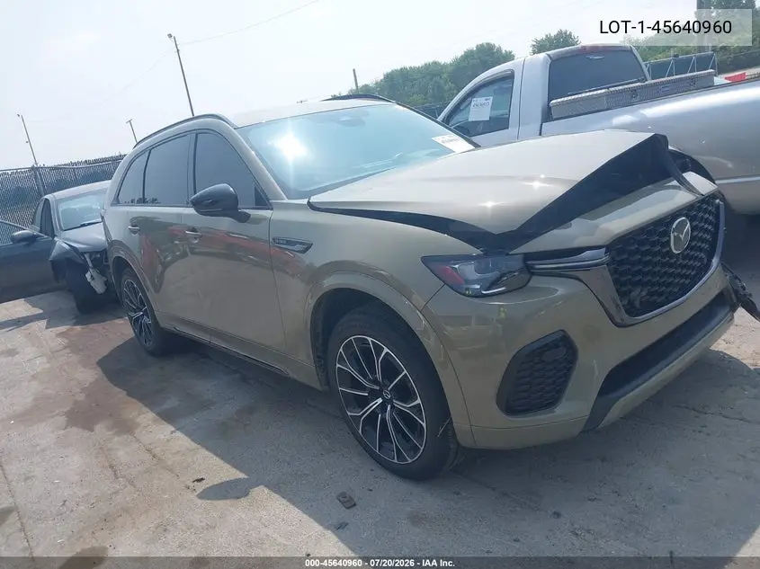 2025 Mazda Cx-70 3.3 Turbo S Premium Plus VIN: JM3KJEHC3S1124897 Lot: 45640960