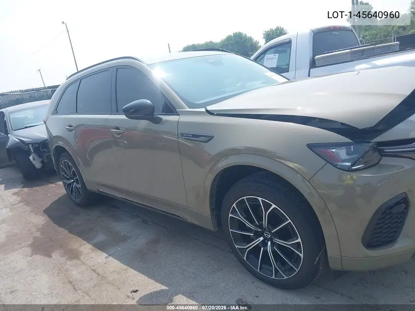 2025 Mazda Cx-70 3.3 Turbo S Premium Plus VIN: JM3KJEHC3S1124897 Lot: 45640960