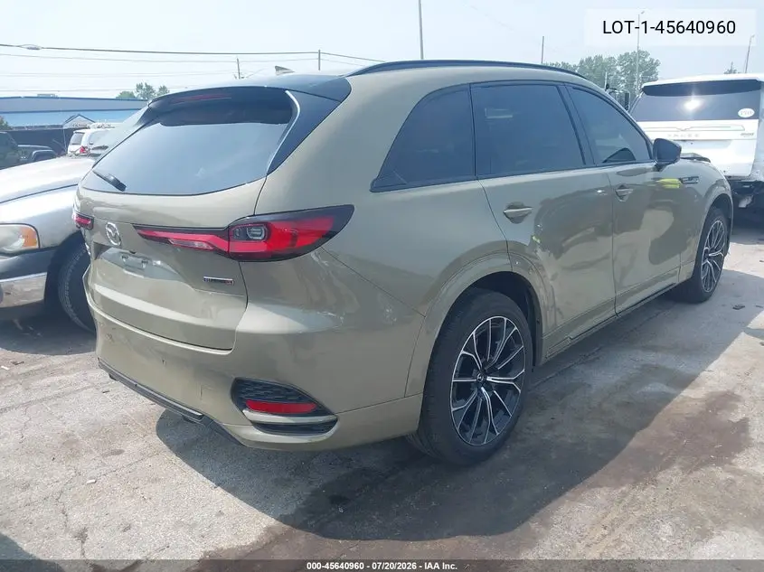 2025 Mazda Cx-70 3.3 Turbo S Premium Plus VIN: JM3KJEHC3S1124897 Lot: 45640960