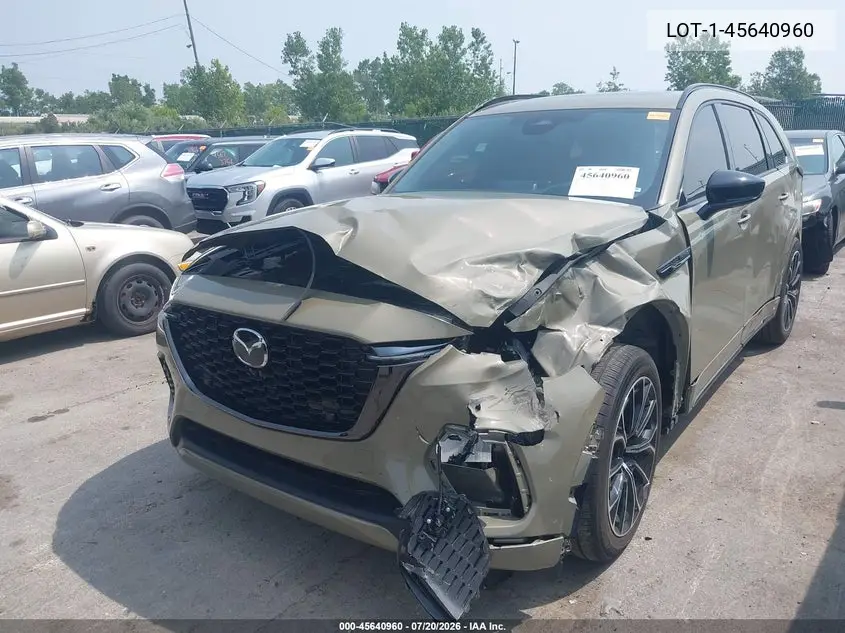 2025 Mazda Cx-70 3.3 Turbo S Premium Plus VIN: JM3KJEHC3S1124897 Lot: 45640960