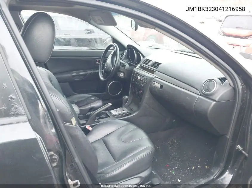 JM1BK323041216958 2004 Mazda Mazda3 S