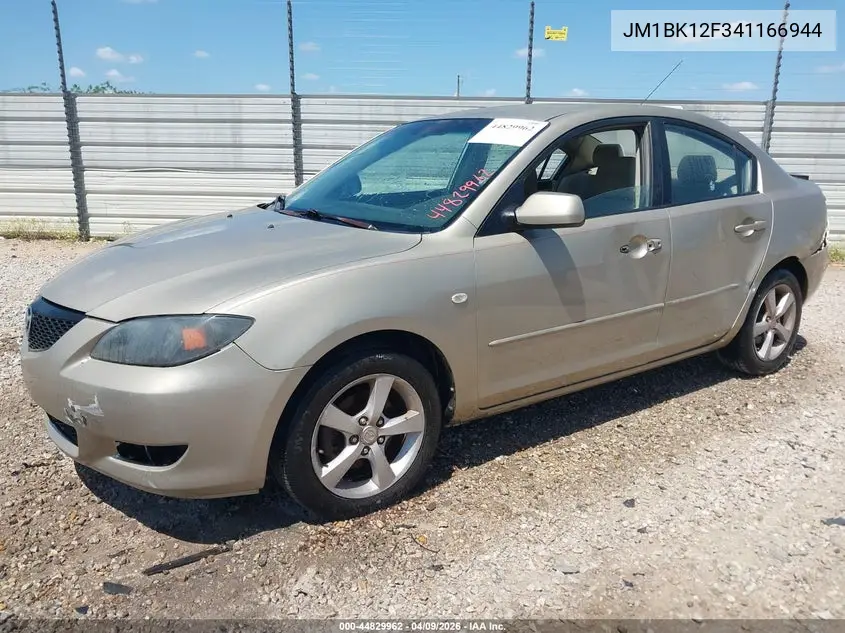 JM1BK12F341166944 2004 Mazda Mazda3 I