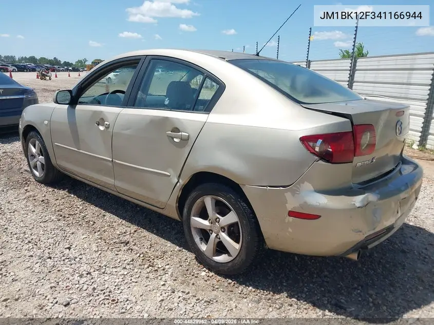 JM1BK12F341166944 2004 Mazda Mazda3 I