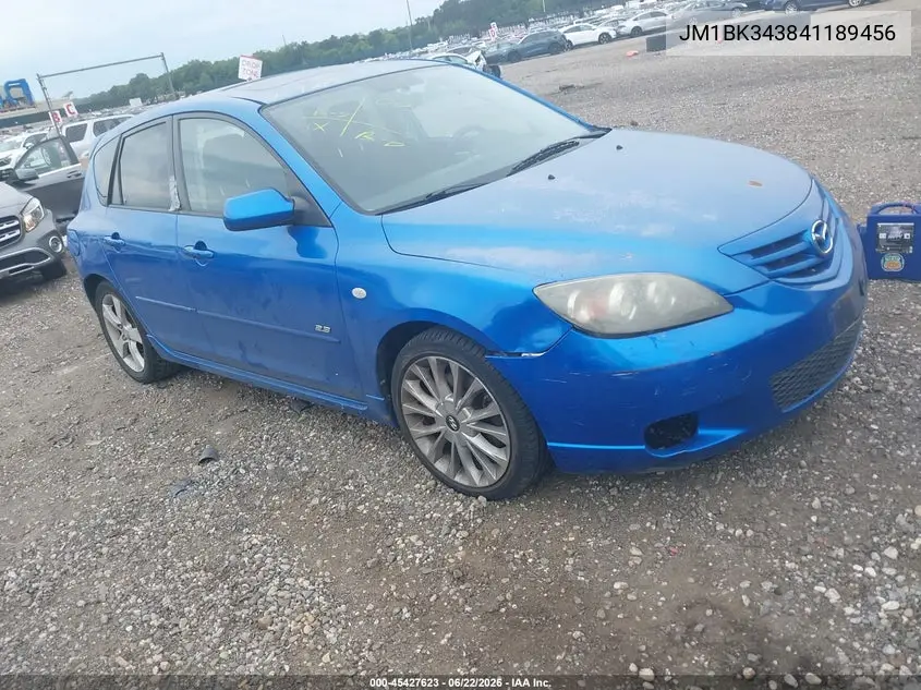 2004 Mazda Mazda3 S VIN: JM1BK343841189456 Lot: 45427623