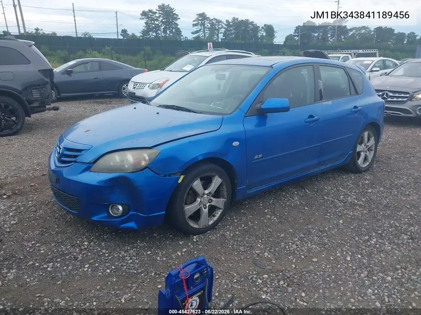 2004 Mazda Mazda3 S VIN: JM1BK343841189456 Lot: 45427623