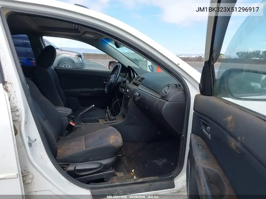 2005 Mazda Mazda3 S VIN: JM1BK323X51296917 Lot: 45221526