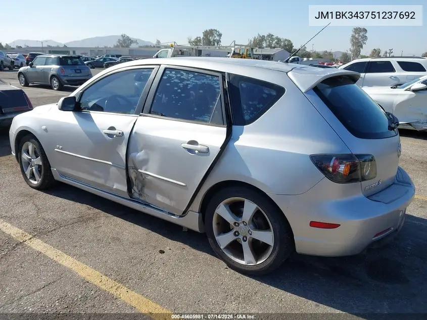 2005 Mazda Mazda3 S VIN: JM1BK343751237692 Lot: 45605981