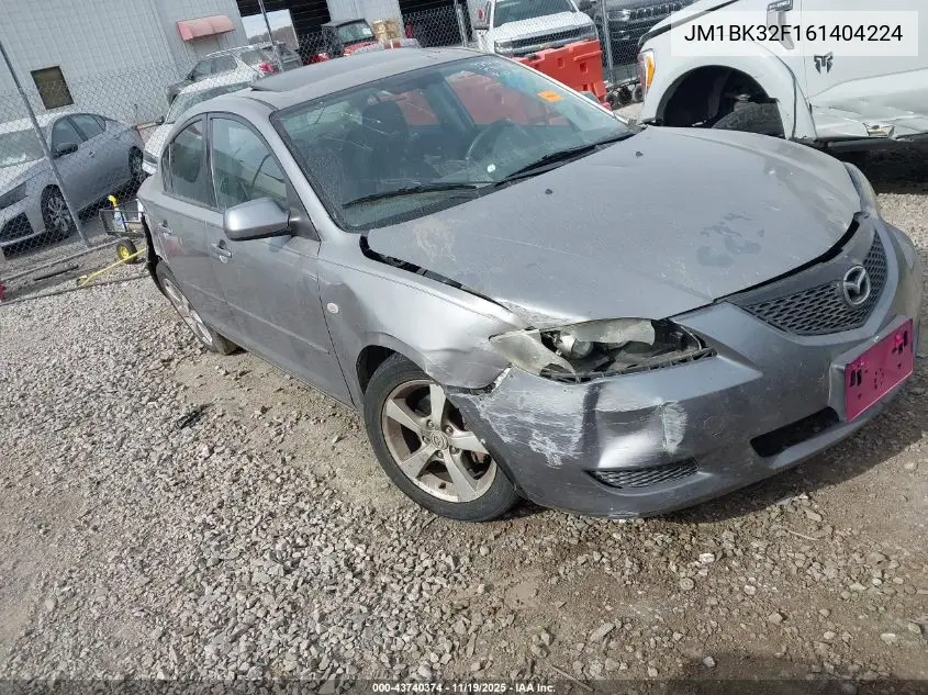 JM1BK32F161404224 2006 Mazda Mazda3 I