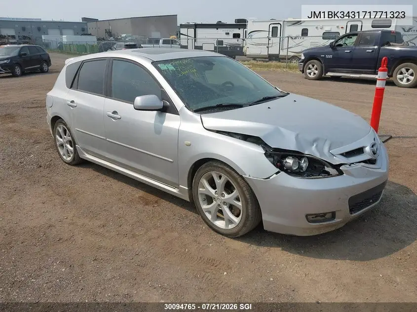 2007 Mazda 3 Hatchback VIN: JM1BK343171771323 Lot: 30094765