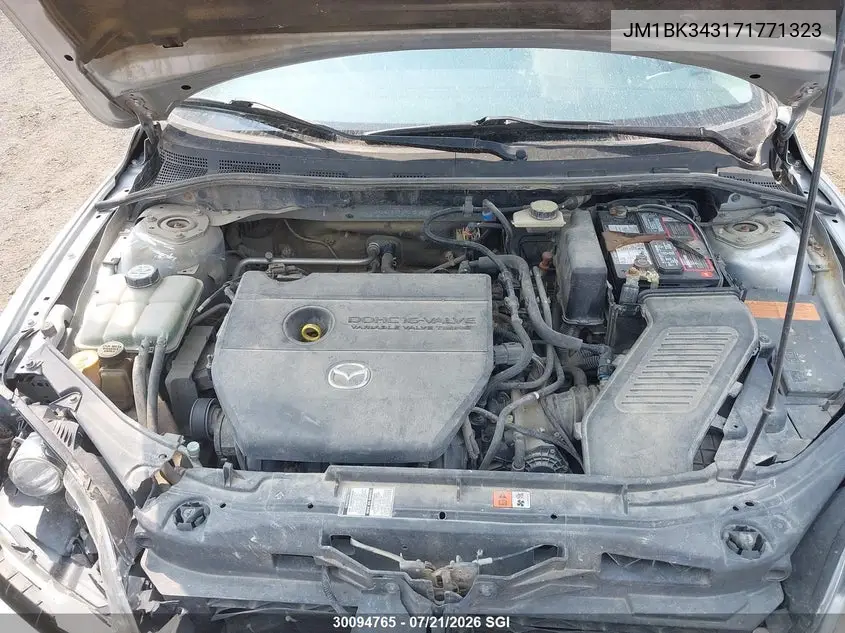 2007 Mazda 3 Hatchback VIN: JM1BK343171771323 Lot: 30094765