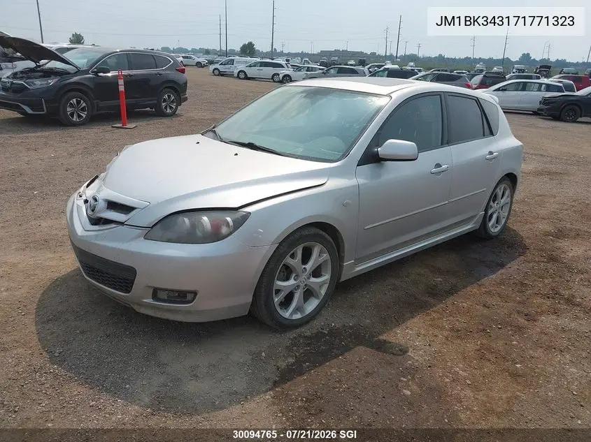 2007 Mazda 3 Hatchback VIN: JM1BK343171771323 Lot: 30094765