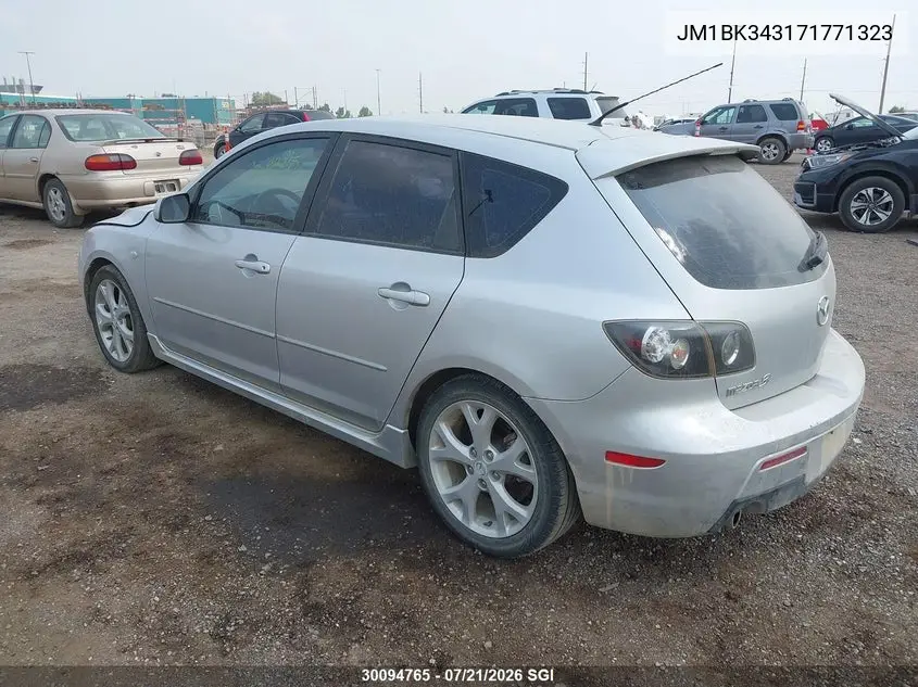 2007 Mazda 3 Hatchback VIN: JM1BK343171771323 Lot: 30094765