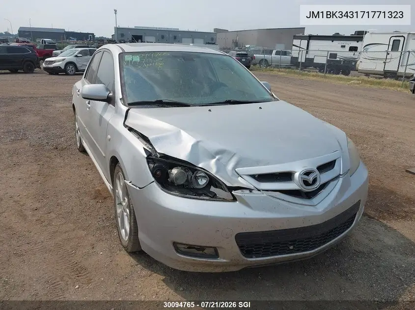 2007 Mazda 3 Hatchback VIN: JM1BK343171771323 Lot: 30094765