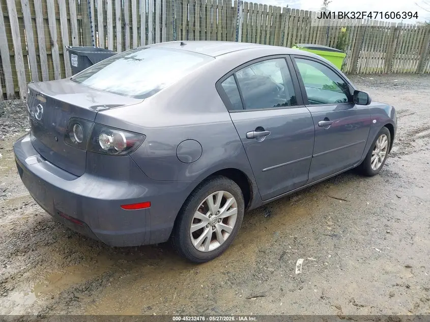 2007 Mazda Mazda3 I VIN: JM1BK32F471606394 Lot: 45232476