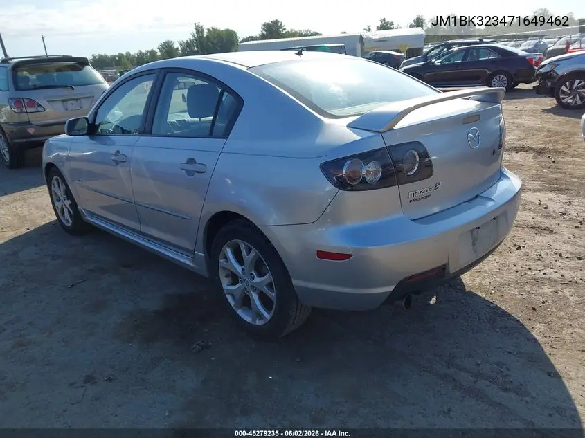 2007 Mazda Mazda3 S Touring VIN: JM1BK323471649462 Lot: 45279235