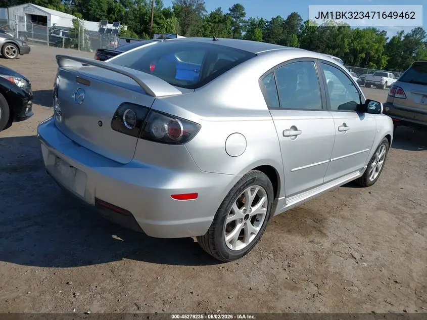 2007 Mazda Mazda3 S Touring VIN: JM1BK323471649462 Lot: 45279235