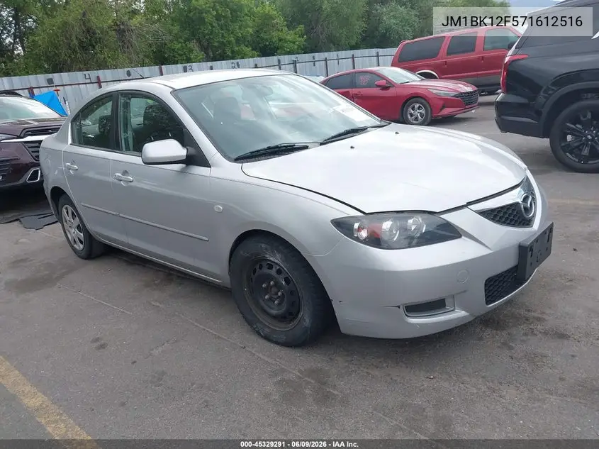 2007 Mazda Mazda3 I Sport VIN: JM1BK12F571612516 Lot: 45329291