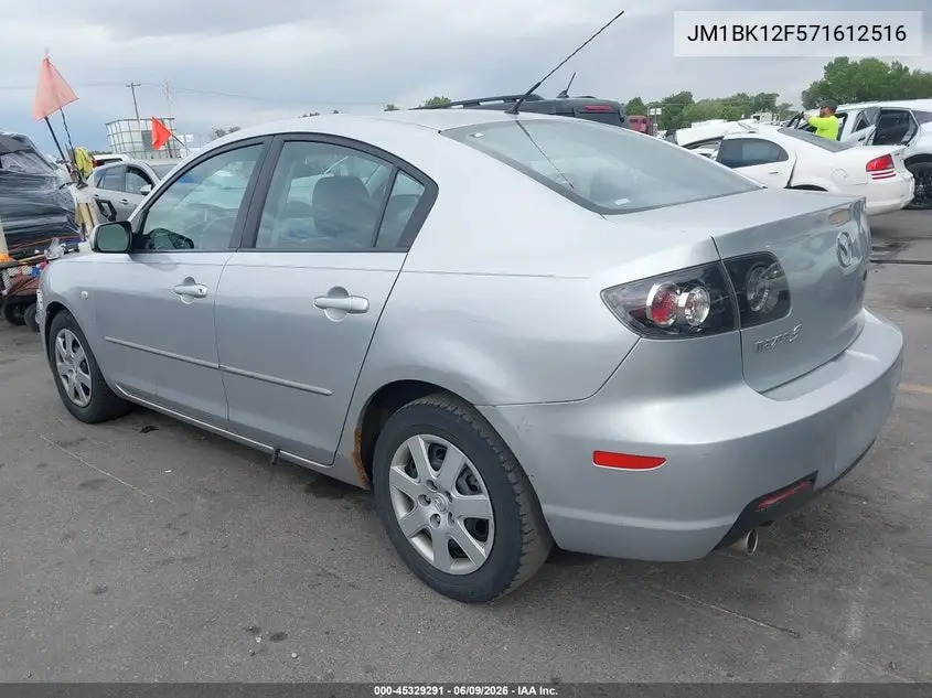 2007 Mazda Mazda3 I Sport VIN: JM1BK12F571612516 Lot: 45329291