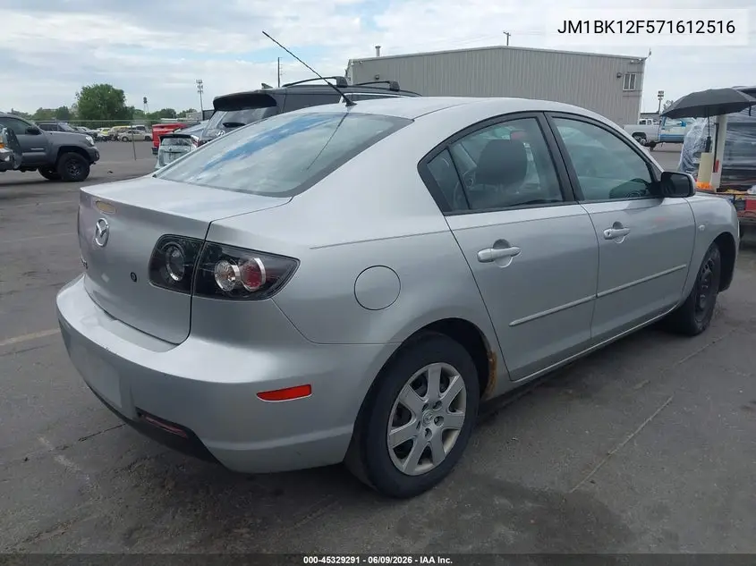 2007 Mazda Mazda3 I Sport VIN: JM1BK12F571612516 Lot: 45329291