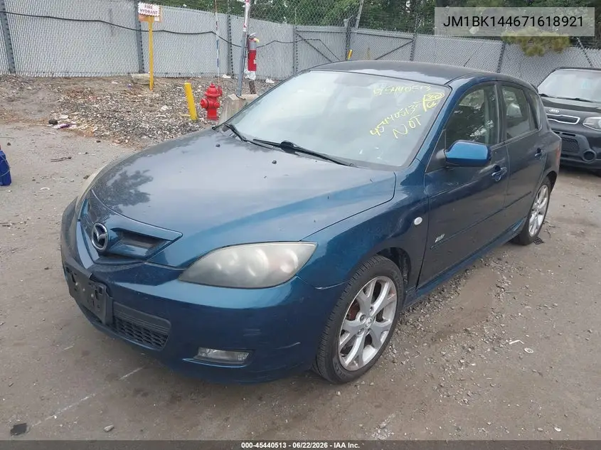 2007 Mazda Mazda3 S Sport VIN: JM1BK144671618921 Lot: 45440513