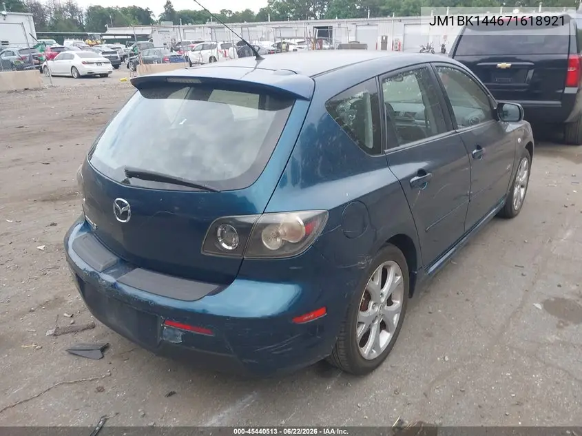 2007 Mazda Mazda3 S Sport VIN: JM1BK144671618921 Lot: 45440513