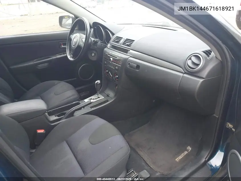 2007 Mazda Mazda3 S Sport VIN: JM1BK144671618921 Lot: 45440513