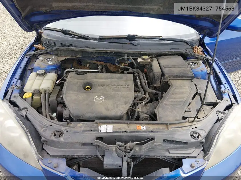 2007 Mazda Mazda3 S Touring VIN: JM1BK343271754563 Lot: 45449305