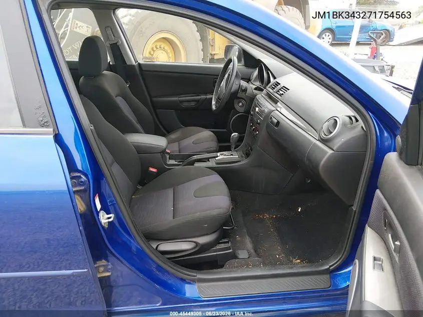2007 Mazda Mazda3 S Touring VIN: JM1BK343271754563 Lot: 45449305