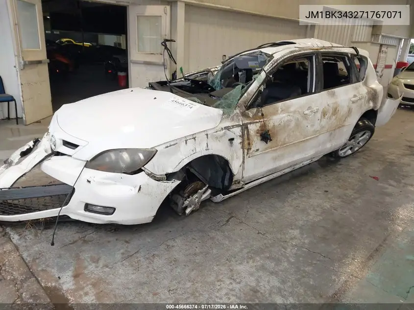 2007 Mazda Mazda3 S Grand Touring VIN: JM1BK343271767071 Lot: 45666374