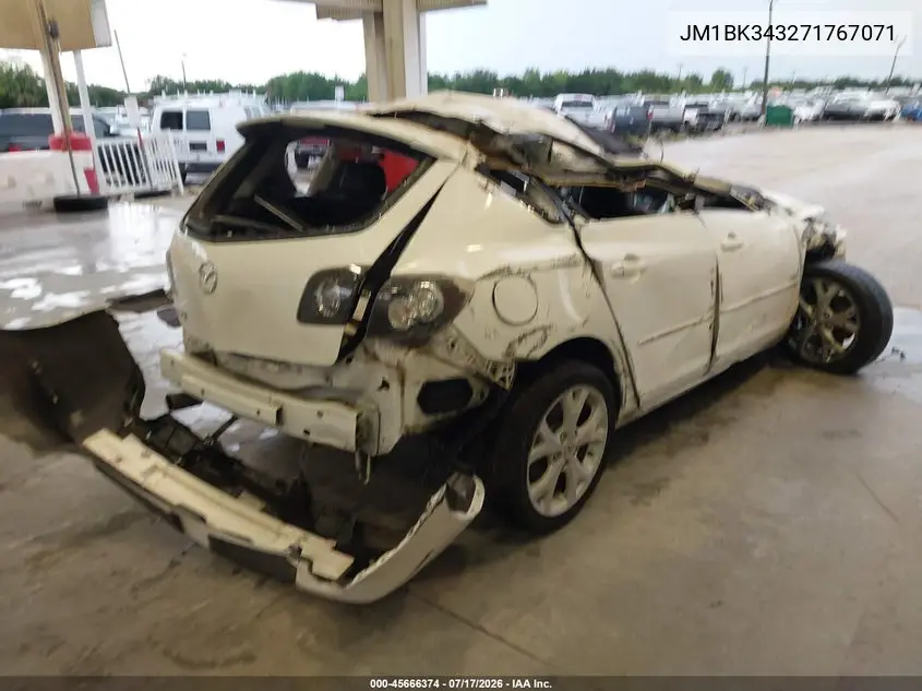 2007 Mazda Mazda3 S Grand Touring VIN: JM1BK343271767071 Lot: 45666374