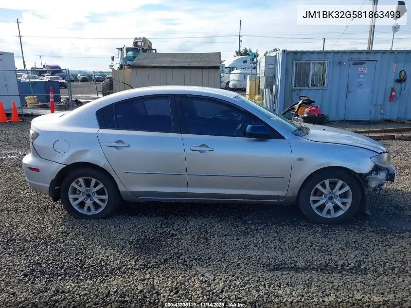 JM1BK32G581863493 2008 Mazda Mazda3 I