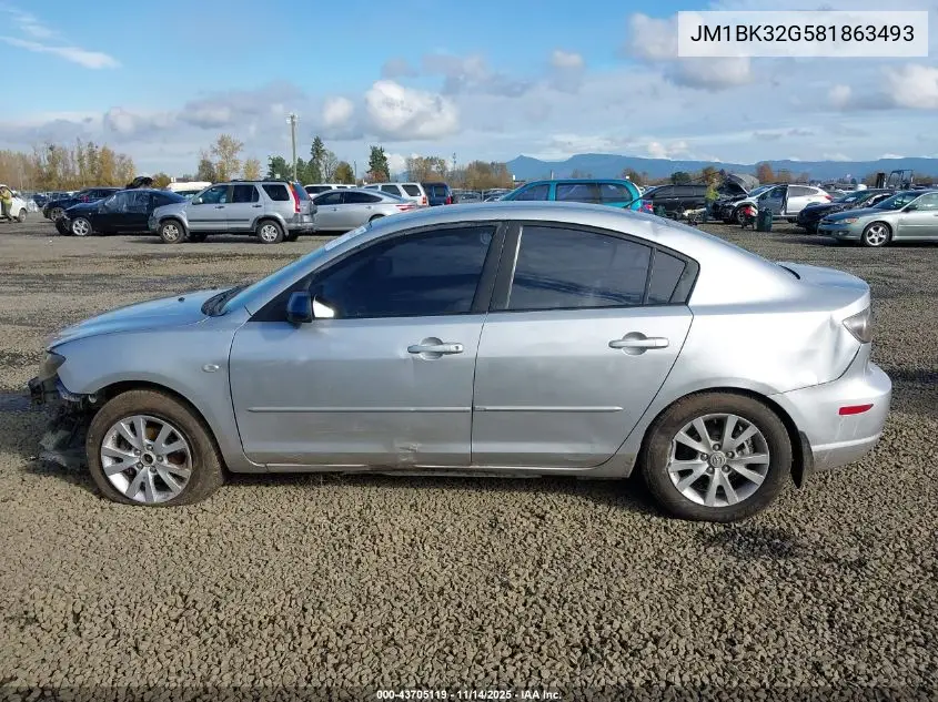 JM1BK32G581863493 2008 Mazda Mazda3 I