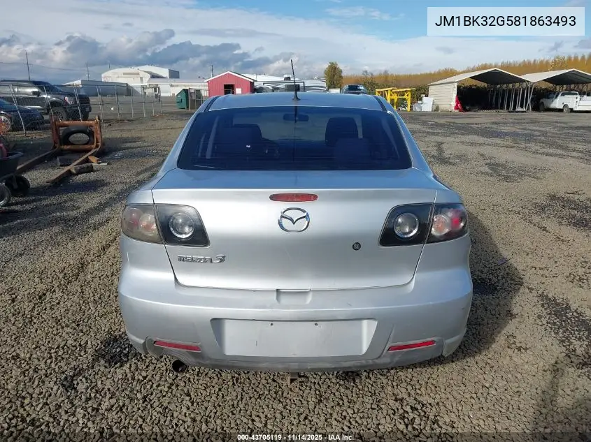 JM1BK32G581863493 2008 Mazda Mazda3 I