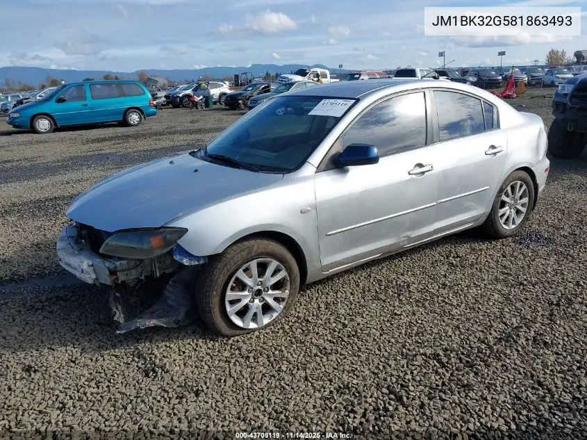 JM1BK32G581863493 2008 Mazda Mazda3 I